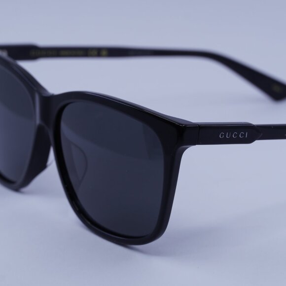 Gucci GG0495SA 001 Sunglasses Black Square Frame - Picture 6 of 8